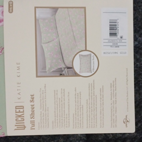 Katie Kime Wicked: For Good Full Sheet Set - Picture 3 of 5